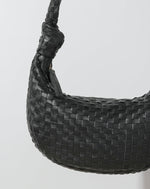 Dalary Woven Hobo Bag | Black Leather Totes Cleobella 