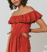 Daria Midi Dress | Brick Dresses Cleobella | sundress | special occasion dress | vacation dress |