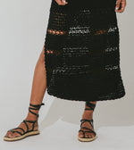Diah Crochet Midi Dress | Black Dresses Cleobella 