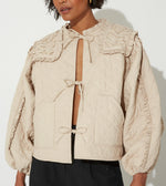 Frida Jacket | Oatmeal Jackets Cleobella | Sustainable fashion | Sustainable Jackets | Ethical Clothing |
