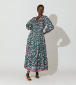 Grace Ankle Dress | Jade Floral Dresses Cleobella | Sustainable fashion | Sustainable Dresses | Ethical Clothing |