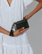 Keychain Wallet | Black Leather Totes Cleobella 