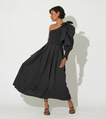 Leonie Ankle Dress | Black Dresses Cleobella | Sustainable fashion | Sustainable Dresses | fall dresses for wedding guests |