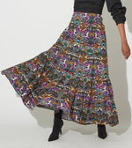 Rania Maxi Skirt | Mosaic Ikat Bottoms Cleobella | Sustainable fashion | Sustainable Skirts | Ethical Clothing |